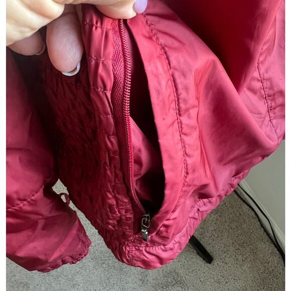 Columbia Red Satin Faux Fur Collar Omni Shield Zip Up Puffer Winter Jacket 2XL - Picture 6 of 11